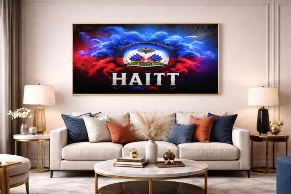 75028AF9-C676-429A-B193-A05D01E3F550 (1) Cadre Drapeau Ahiti en Cristal Porcelaine
