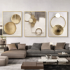 811D7DF9-E824-48BA-BDED-7A572E7713F3 Trio Abstrait Luxe Doré – Cadres Cristal Porcelaine en Diamant