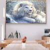8396b570-f0be-11f0-95a3-a3055c7b8c70 Crystal Porcelain Lion Art Mural