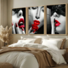 84350455-8DC7-46F5-93D3-B499F3B240B9 Set de 3 Tableaux Femme Glamour – Art Mural Moderne