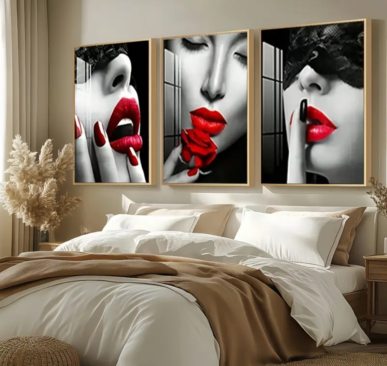 1 PCS  Art Éméral – Inspiration Yves Saint Laurent – Cadre Décoratif en Cristal Porcelaine 50 × 70 cm – Art Mural Luxe
