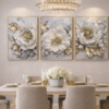 A010FBBD-07B9-4C00-9692-7241F3769562 Élégance Florale Royale – Triptyque Luxe Doré
