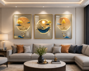 A434D63A-E86F-4FCC-8EAF-B653083ACB8A Cadres Cristal Porcelaine Luxe - Design Moderne Doré – 50x70 cm