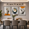 B6CF8C2B-AE0D-4C7E-95BE-76C56AE459B2 Cadre Mural Cristal Porcelaine en Diamant – Ensemble 3 Pièces 50x70 cm | Art Abstrait Luxe