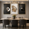 CC859F76-B4E4-46B0-A11D-A697B1E13F30 Cadre Décoratif Cristal Porcelaine en Diamant – Art Abstrait Moderne 50 x 70 cm (Ensemble de 3)
