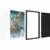 EDE399CD-A6C0-4895-9C80-687937D792F9 Cadre Décoratif Cristal Porcelaine en Diamant 50x70 cm – Papillons Dorés & Design Moderne – Cadre Noir ou Doré