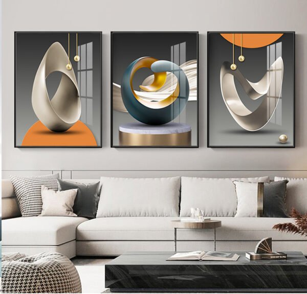 H2d568a36eeb2438ea125d3abb04d2e08V 3-Piece Abstract Wall Art Set