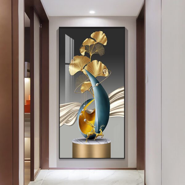 H337d06ec099d4f95bac75b40644e57806 1 Pièce Art Mural Bleu Cadre de Luxe