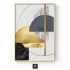 H38996c51344447d2a8d6cb1e76e65e0cZ 3 Pièces Art Mural Gris Doré