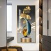 H60848583e41145adad3eeb98d58fd303X 1 Pièce Art Mural Bleu Cadre de Luxe