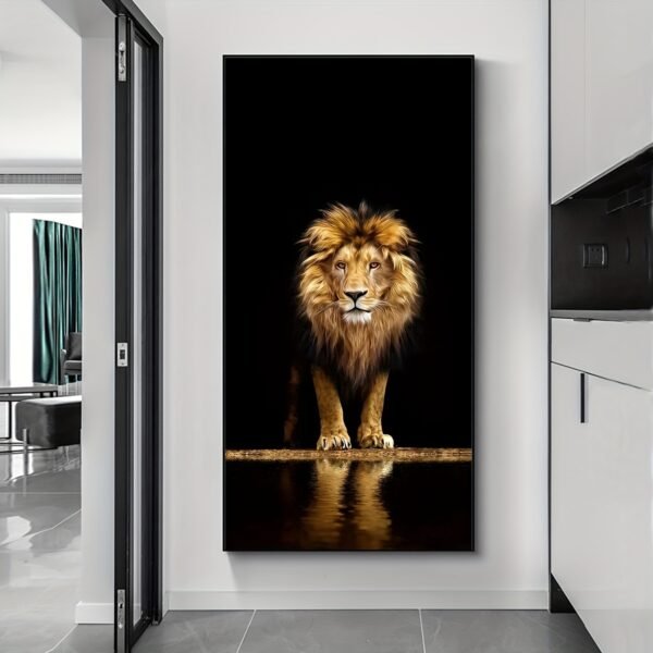 H8beff074dc90404ba292721bdbd2d0c3w Lion Art Mural - 60x120 cm