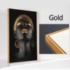Haea4f7b8a7fa4d889b750453fa3d8607g Triptyque Femme Africaine Noir Doré
