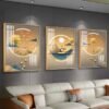 IMG_1286_Original Cadres Cristal Porcelaine Luxe - Design Moderne Doré – 50x70 cm