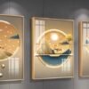 IMG_1286_Original Cadres Cristal Porcelaine Luxe - Design Moderne Doré – 50x70 cm