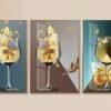 IMG_1299_Original Cadre Décoratif en Cristal Porcelaine – Verres Artistiques Dorés 50 x 70 cm (Lot de 3)