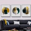 IMG_1514 Cadre Décoratif Cristal Porcelaine Triple Material – 50x70 cm – Design Luxe Moderne Noir, Blanc et Doré