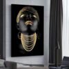 IMG_6391 Cadre Décoratif femme africaine noir 60x120 cm - Rithdecor