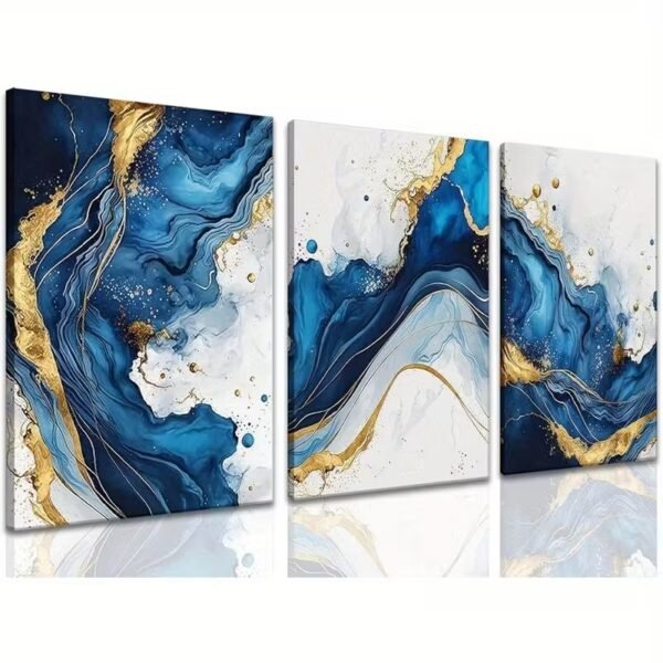 Luxury Abstract 3-Piece Canvas Frame