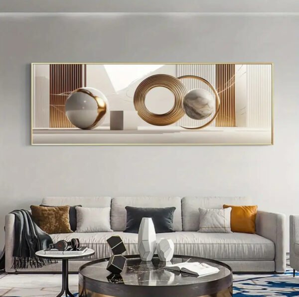 IMG_8057 Cadre Décoratif Cristal Porcelaine Diamant – Art Géométrique Luxe 60 x 140 cm