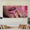 💋 Cadre Toile Canvas Glamour Rose & Élégance – 60 x 120 cm