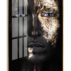 Femme Élégante Noir & Or | 70 x 100 cm | Cadre Noir