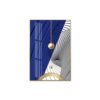 Screenshot Lot de 3 Cadres Muraux Modernes Bleu Royal et Doré – Cristal Porcelaine Effet Diamant – 50x70 cm