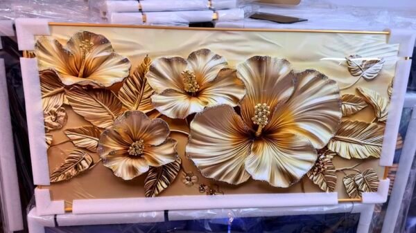 IMG_9896 Cadre Décoratif Floral Luxe en Cristal Porcelaine – 60 x 120 cm