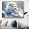 f78cf260-f0bd-11f0-95a3-a3055c7b8c70 Crystal Porcelain Lion Art Mural