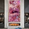 1768621675885 Cadre Rose Très Élégant en Cristal et Porcelaine