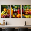 1C1DFF8F-E668-433B-981C-61E0679E2AE8 Ensemble de 3 Cadres Décoratifs Cuisine & Salle à Manger – Cristal Porcelaine 50 x 70 cm