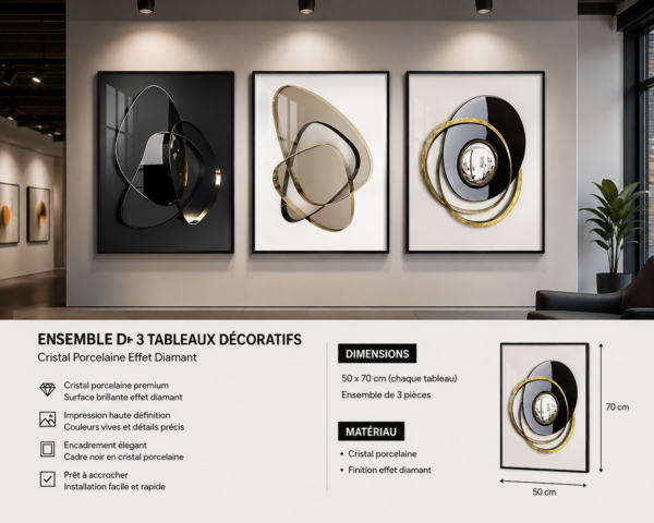 1CCA74EC-22B3-4C07-9E37-B992DCED547D 3-Piece Art Mural for Home Decor