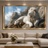 LionRoyal – Tableau Décoratif en Cristal Porcelaine