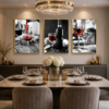 Cadre Décoratif en Cristal Porcelaine Effet Diamant