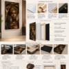 Élégance Africaine – Cadre sur Toile (canva) 60 x 120 cm