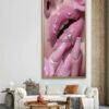 38899590-f0d0-11f0-9a72-e7401d2314b5 Cadre Décoratif Glamour Rose Luxe – 60 x 120 cm – Cadre Doré