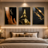 3FF8BAA5-D8A7-4AB7-9F34-6DB817BC7B52 Ensemble de 3 Cadres Décoratifs Luxe Noir et Doré – 50 x 70 cm