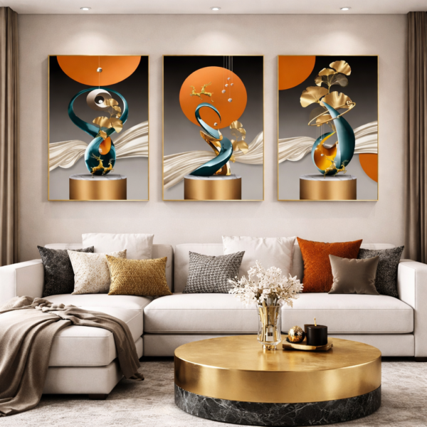 Ensemble de 3 Panneaux Décoratifs