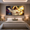 42BA53FA-298D-4FDC-B52B-CE074957FEF6 Cadre Décoratif Jésus Céleste – Cristal Porcelaine Effet Diamant 60 x 120 cm