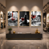 Cadre Décoratif en Cristal Porcelaine Effet Diamant