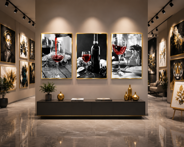 Cadre Décoratif en Cristal Porcelaine Effet Diamant