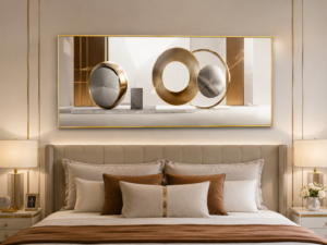 57A0DB38-934A-4671-AB60-4F2E35E1857B Cadre Décoratif Abstrait Luxe – 60 x 40 cm | Cristal Porcelaine