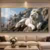 LionRoyal – Tableau Décoratif en Cristal Porcelaine