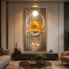 66D5D75D-38BE-4281-B05E-1F557422DEC2 Art Mural Élégance Dorée – Cadre en Cristal Porcelaine Effet Diamant 60 x 120 cm