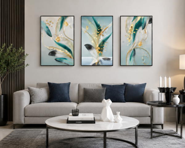 722C78AD-6B4B-45E2-AD1B-838FC4087ACB Ensemble de 3 Cadres Décoratifs Abstraits en Cristal Porcelaine – 50 x 70 cm