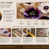 Cadre Décoratif Floral Cristal Porcelaine Diamant – 60 x 120 cm