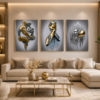 Cadre Décoratif Cristal Porcelaine Effet Diamant – Art Mural Moderne 50 x 70 cm