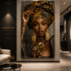 Élégance Africaine – Cadre sur Toile (canva) 60 x 120 cm