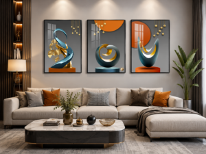 C9391A35-4564-4586-83A7-26C6618D555D Art Mural Cristal Porcelaine en Diamant – Collection Abstraite Luxe Moderne | 45x 60 cm