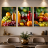 DCBACC22-9364-42E5-98F6-DD48473EE4EB Ensemble de 3 Cadres Décoratifs Cuisine & Salle à Manger – Cristal Porcelaine 50 x 70 cm