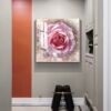 Screenshot Cadre Décoratif Cristal Porcelaine Rose – 70 x 100 cm – Encadrement Doré